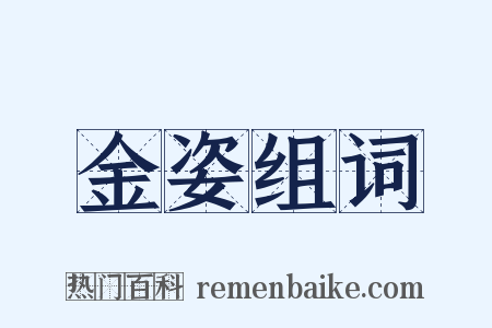 金姿组词是什么意思的图片